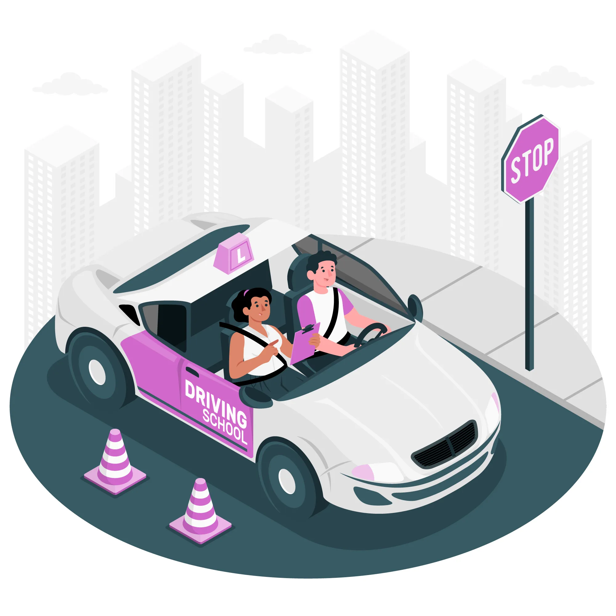 پارک کردن ماشین برای پنچرگیری